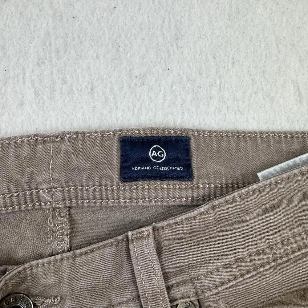 AG Adriano Goldschmied Jeans Mens Size 32x34 Brown The Graduate Tailored Leg